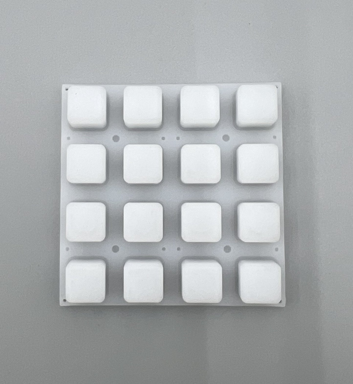 Silicone Elastomer 4x4 Button Keypad - for 3mm LEDs