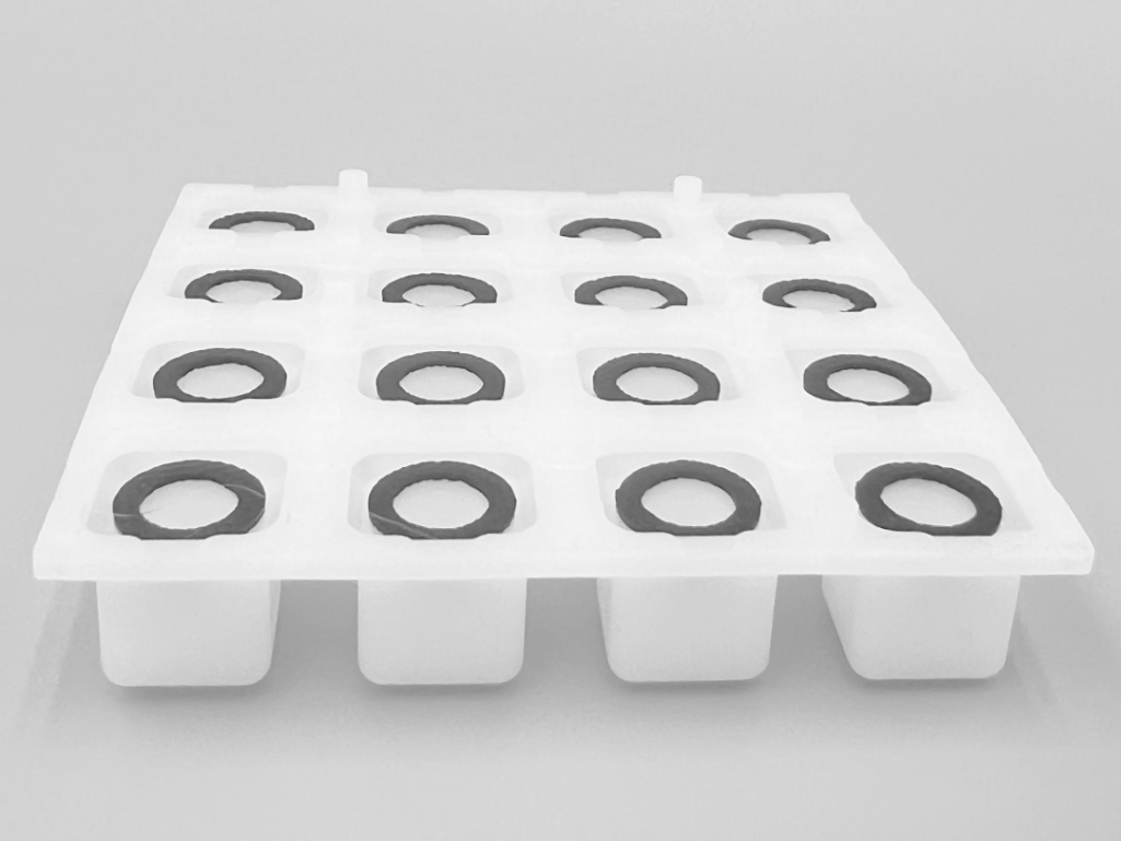 Silicone Elastomer 4x4 Button Keypad - for 3mm LEDs